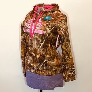 REALTREE EDGE Camo Hoodie Pink Womens S M L XL XXL